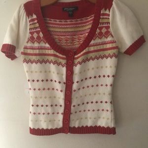 Betsey Johnson Short Sleeve Cardigan
